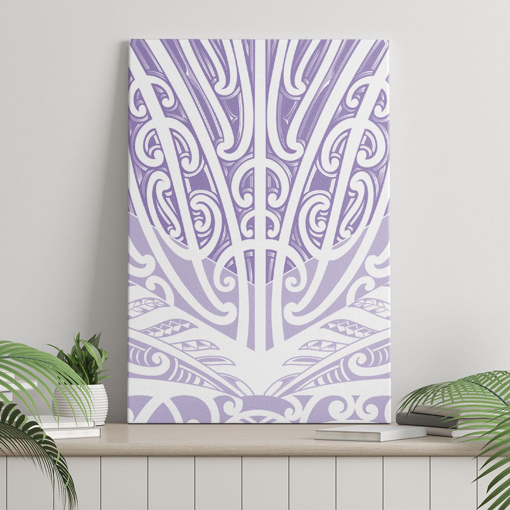 Purple New Zealand Puhoro Maori Tattoo Canvas Wall Art