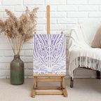Purple New Zealand Puhoro Maori Tattoo Canvas Wall Art