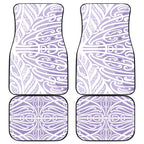 Purple New Zealand Puhoro Maori Tattoo Car Mats