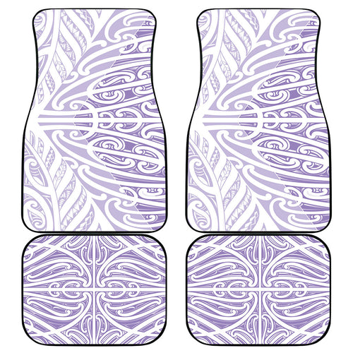 Purple New Zealand Puhoro Maori Tattoo Car Mats
