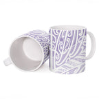 Purple New Zealand Puhoro Maori Tattoo Ceramic Mug