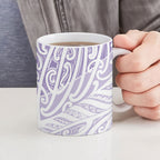 Purple New Zealand Puhoro Maori Tattoo Ceramic Mug