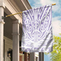 Purple New Zealand Puhoro Maori Tattoo Garden Flag