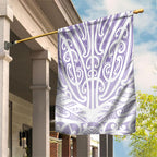 Purple New Zealand Puhoro Maori Tattoo Garden Flag