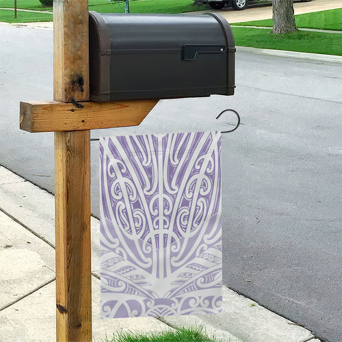 Purple New Zealand Puhoro Maori Tattoo Garden Flag