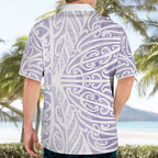 Purple New Zealand Puhoro Maori Tattoo Hawaiian Shirt