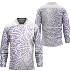 Purple New Zealand Puhoro Maori Tattoo Hockey Jersey