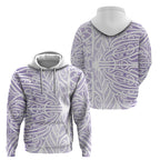 Purple New Zealand Puhoro Maori Tattoo Hoodie