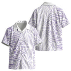 Purple New Zealand Puhoro Maori Tattoo Kid Hawaiian Shirt LT14