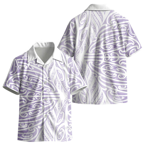 Purple New Zealand Puhoro Maori Tattoo Kid Hawaiian Shirt LT14