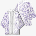 Purple New Zealand Puhoro Maori Tattoo Kimono