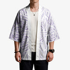 Purple New Zealand Puhoro Maori Tattoo Kimono