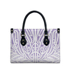 Purple New Zealand Puhoro Maori Tattoo Leather Bag