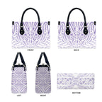 Purple New Zealand Puhoro Maori Tattoo Leather Bag