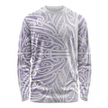Purple New Zealand Puhoro Maori Tattoo Long Sleeve Shirt