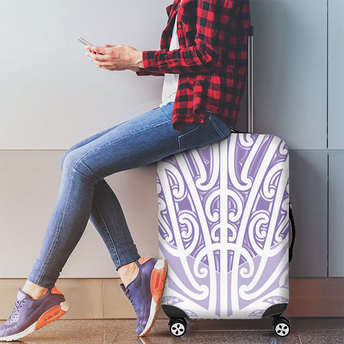 Purple New Zealand Puhoro Maori Tattoo Luggage Cover