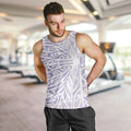Purple New Zealand Puhoro Maori Tattoo Men Tank Top