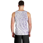 Purple New Zealand Puhoro Maori Tattoo Men Tank Top