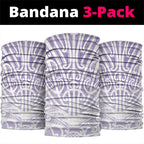 Purple New Zealand Puhoro Maori Tattoo Neck Gaiter