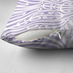 Purple New Zealand Puhoro Maori Tattoo Pillow Cover
