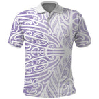 Purple New Zealand Puhoro Maori Tattoo Polo Shirt