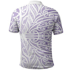 Purple New Zealand Puhoro Maori Tattoo Polo Shirt