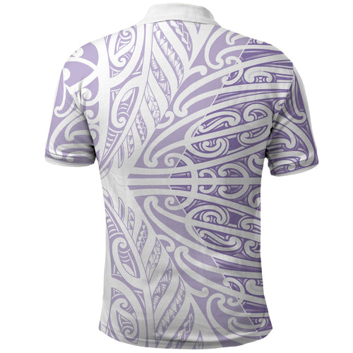 Purple New Zealand Puhoro Maori Tattoo Polo Shirt