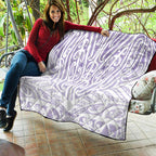 Purple New Zealand Puhoro Maori Tattoo Quilt