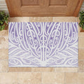 Purple New Zealand Puhoro Maori Tattoo Rubber Doormat