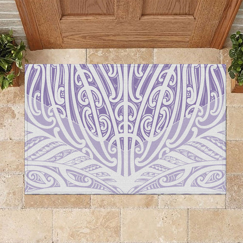 Purple New Zealand Puhoro Maori Tattoo Rubber Doormat
