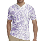 Purple New Zealand Puhoro Maori Tattoo Rugby Jersey