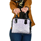 Purple New Zealand Puhoro Maori Tattoo Shoulder Handbag