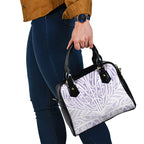 Purple New Zealand Puhoro Maori Tattoo Shoulder Handbag