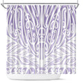 Purple New Zealand Puhoro Maori Tattoo Shower Curtain