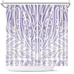 Purple New Zealand Puhoro Maori Tattoo Shower Curtain