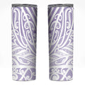 Purple New Zealand Puhoro Maori Tattoo Skinny Tumbler