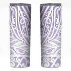 Purple New Zealand Puhoro Maori Tattoo Skinny Tumbler