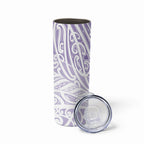 Purple New Zealand Puhoro Maori Tattoo Skinny Tumbler