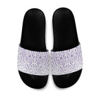 Purple New Zealand Puhoro Maori Tattoo Slide Sandals