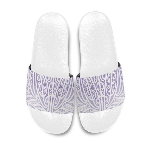 Purple New Zealand Puhoro Maori Tattoo Slide Sandals