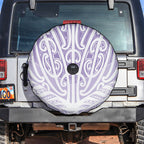 Purple New Zealand Puhoro Maori Tattoo Spare Tire Cover