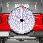 Purple New Zealand Puhoro Maori Tattoo Spare Tire Cover