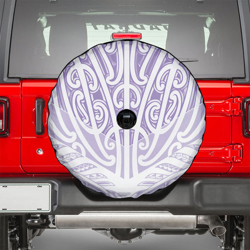 Purple New Zealand Puhoro Maori Tattoo Spare Tire Cover