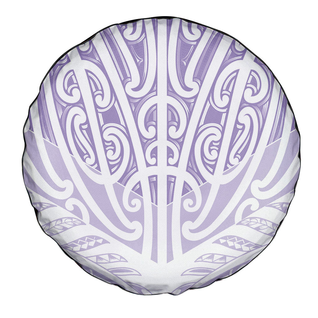Purple New Zealand Puhoro Maori Tattoo Spare Tire Cover