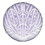 Purple New Zealand Puhoro Maori Tattoo Spare Tire Cover