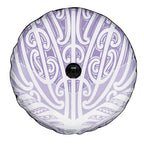 Purple New Zealand Puhoro Maori Tattoo Spare Tire Cover