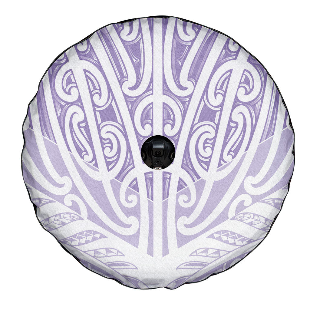 Purple New Zealand Puhoro Maori Tattoo Spare Tire Cover