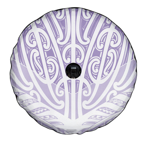 Purple New Zealand Puhoro Maori Tattoo Spare Tire Cover