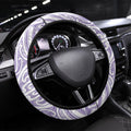 Purple New Zealand Puhoro Maori Tattoo Steering Wheel Cover