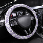 Purple New Zealand Puhoro Maori Tattoo Steering Wheel Cover